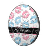 Rosa Lippen, blaue Lippen, Kuss, Ihr Name, persona Dartscheibe (Vorderseite rechts)