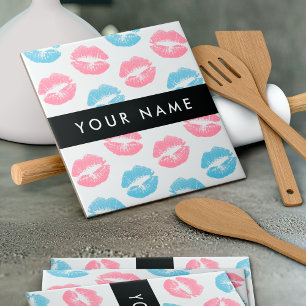 Rosa Lippen, blaue Lippen, Kuss, Ihr Name, persona Fliese