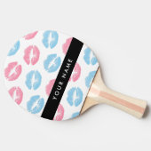 Rosa Lippen, blaue Lippen, Kuss, Ihr Name, persona Tischtennis Schläger (Seitenansicht)