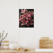 Rosa Lippen Blume Art Print Poster (Küche)