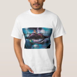 Rosa Lippen Graffiti T-Shirt