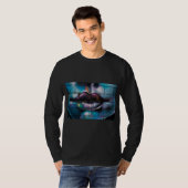 Rosa Lippen Graffiti T-Shirt (Vorne ganz)
