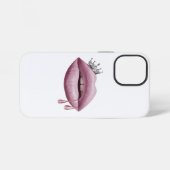 Rosa Lippen iPhone Hülle (Rückseite (Horizontal))