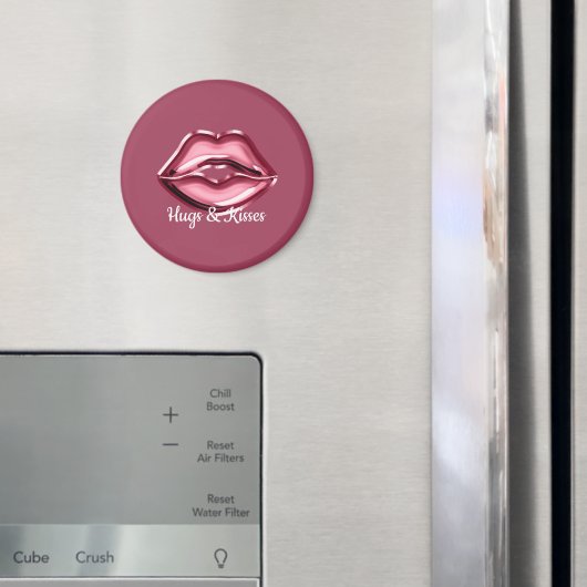 Rosa Lippen Kiss Magnet (In Situ (Kühlschrank))