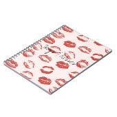 Rosa Lippen Kiss Notizblock (Linke Seite)