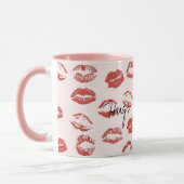 Rosa Lippen Kiss Tasse (Links)