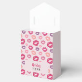 Rosa Lippen Küssen Sie die Miss Hens Gastgeschenk Geschenkschachtel (Geöffnet)