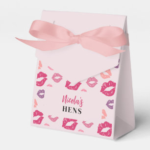 Rosa Lippen Küssen Sie die Miss Hens Gastgeschenk Geschenkschachtel