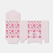 Rosa Lippen Küssen Sie die Miss Hens Gastgeschenk Geschenkschachtel (Ungefaltet)