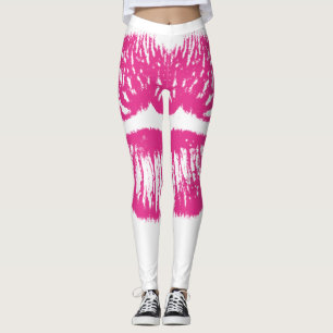 Rosa Lippen Leggings