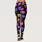 Rosa Lippen Leggings (Rückseite)
