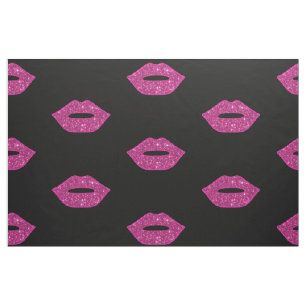 Rosa Lippen Lila Glitzer Kisses Elegantes Makeup Stoff