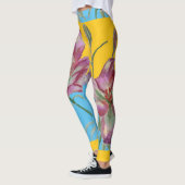 Rosa Lippen Lilien Blume Flora Leggings (Links)