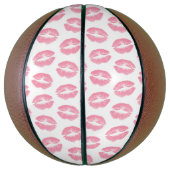 Rosa Lippen, Lippenmuster, rosa Lipstick, Kuss Basketball (Vertikal)