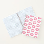 Rosa Lippen, Lippenmuster, rosa Lipstick, Kuss Notizblock (Innenseite)