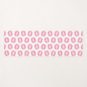 Rosa Lippen, Lippenmuster, rosa Lipstick, Kuss Yogamatte (Vorderseite (Horizontal))