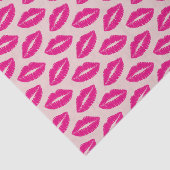 Rosa Lippen Lipstick Kisses Tissue Seidenpapier (Ausschnitt)