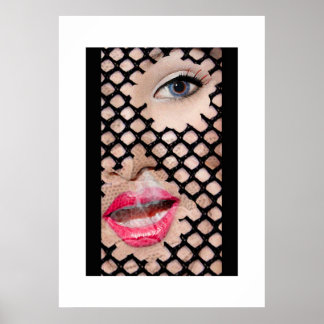 Rosa Lippen Poster