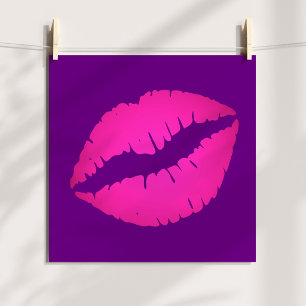 Rosa Lippen Poster