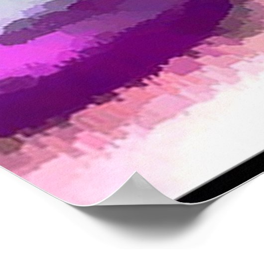 Rosa Lippen Rauchwanne Poster (Ecke)