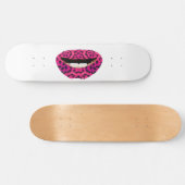 Rosa Lippen Skateboard (Horizontal)