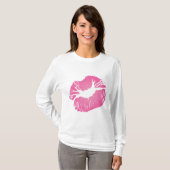 Rosa Lippen T-Shirt (Vorne ganz)