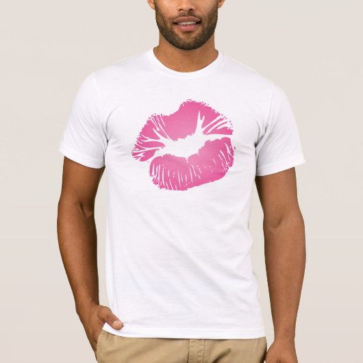 Rosa Lippen T-Shirt (Vorderseite)