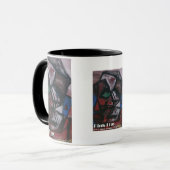 Rosa Lippen Tasse (Vorderseite Links)