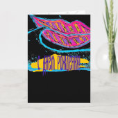 Rosa Lippen und ein Wort Baloon oder Zunge Karte (Vorderseite)