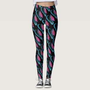 Rosa Lippen und ein Wort Baloon oder Zunge Leggings