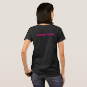 Rosa Lippen und ein Wort Baloon oder Zunge T-Shirt (Schwarz voll)