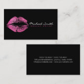 Rosa Lippen Visitenkarte (Vorne/Hinten)