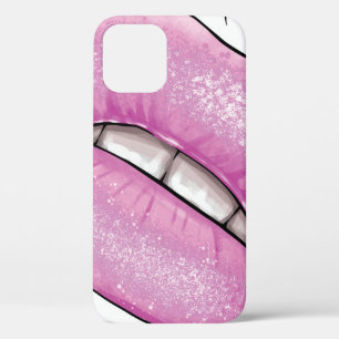 Rosa Lippenfarbe Gloss mit Zähnen Case-Mate iPhone Hülle