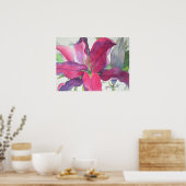 Rosa Lippenprint Poster (Küche)