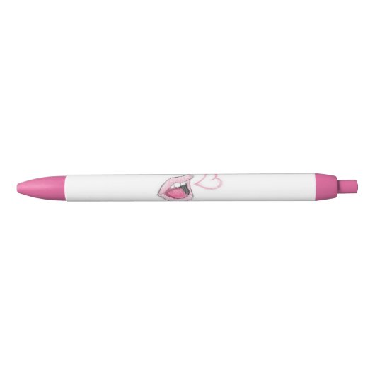 Rosa Lippenstift Kugelschreiber (Vorderseite)