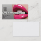 Rosa LippenVisitenkarte Visitenkarte (Vorne/Hinten)