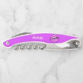 Rosa Lips individuelle Name Schraubendreher Kellnermesser (Rückseite)