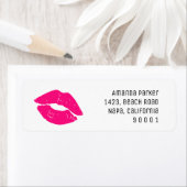 Rosa Lipstick Kiss Rücksendeadresse (Insitu)