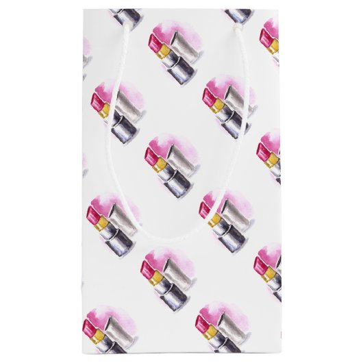 Rosa Lipstick Kleine Geschenktüte (Rückseite)