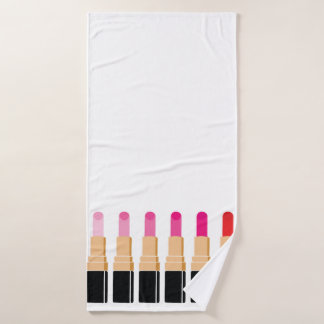 Rosa Lipsticks Handtuch Badehandtuch