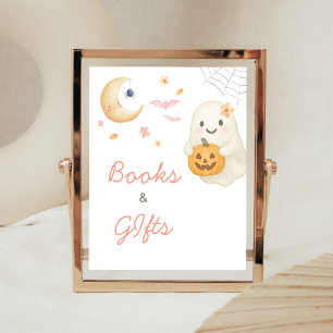 Rosa Little Boo Baby Shower Bücher und Geschenke S Poster