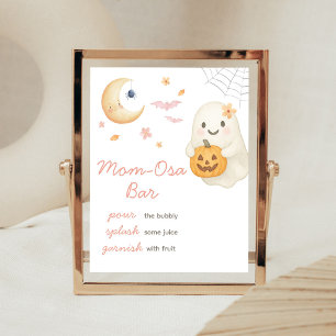 Rosa Little Boo Baby Shower Mom Osa Bar Schild