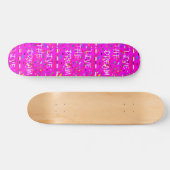 Rosa live im Traumtexdesign Skateboard (Horizontal)