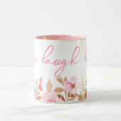 Rosa Live-Laugh-Liebe Tasse (Zentrum)