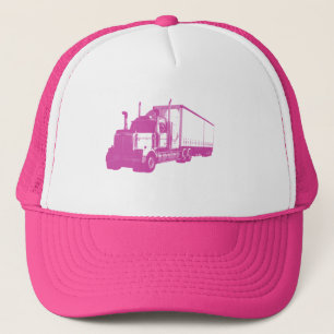 Rosa LKW Truckerkappe