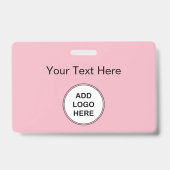 Rosa Logo-Abzeichen Ausweis (Rückseite)
