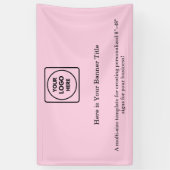 Rosa-Logo | Berufliches Branding für Unternehmen Banner (Vertikal)