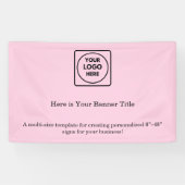 Rosa-Logo | Berufliches Branding für Unternehmen Banner (Horizontal)