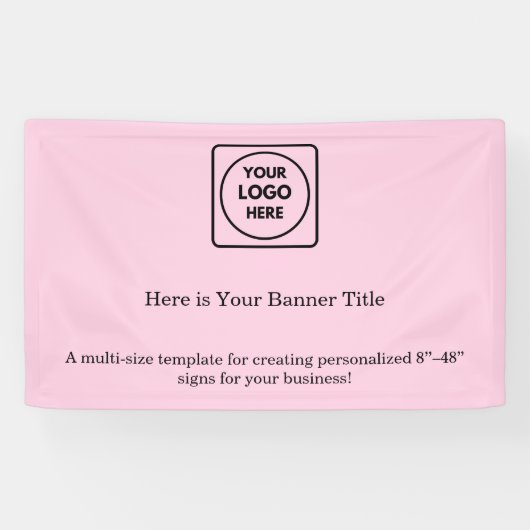 Rosa-Logo | Berufliches Branding für Unternehmen Banner (Horizontal)