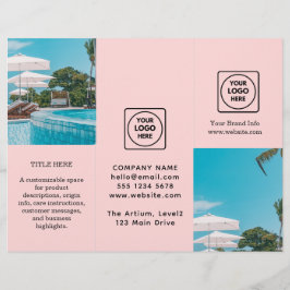 Rosa-Logo | Elegantes, benutzerdefiniertes Brandin